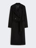 Cappotto midi doppiopetto in lana