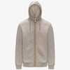 RAINER SPACERBEIGE CASHMEREGiacca in pile beige da uomo con cappuccio regolabile