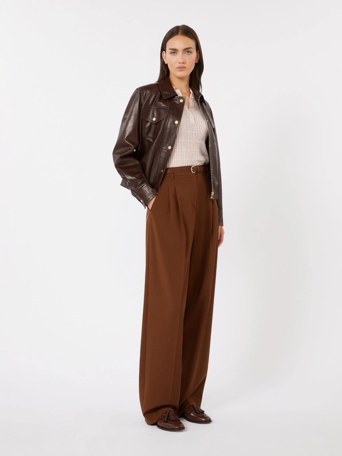 Mstbacio Pantalone fluido in lana MSTBACIO 003 MAX MARA STUDIO 