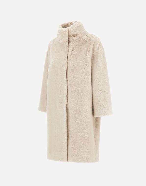 Cappotto in morbida pelliccia ecologica GC000491D12422 1985 HERNO 