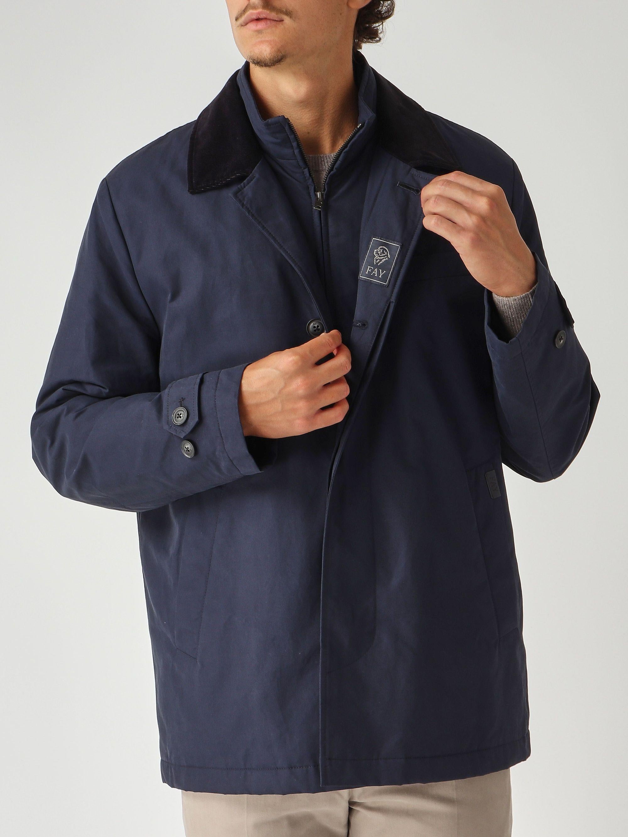 Giacca uomo Morning in faille di cotone e nylon NAM13510100XLZ J807 FAY 