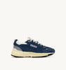 SNEAKERS HYPERWAY IN MESH E SUEDE ENSIGN BLUE E ARGENTO