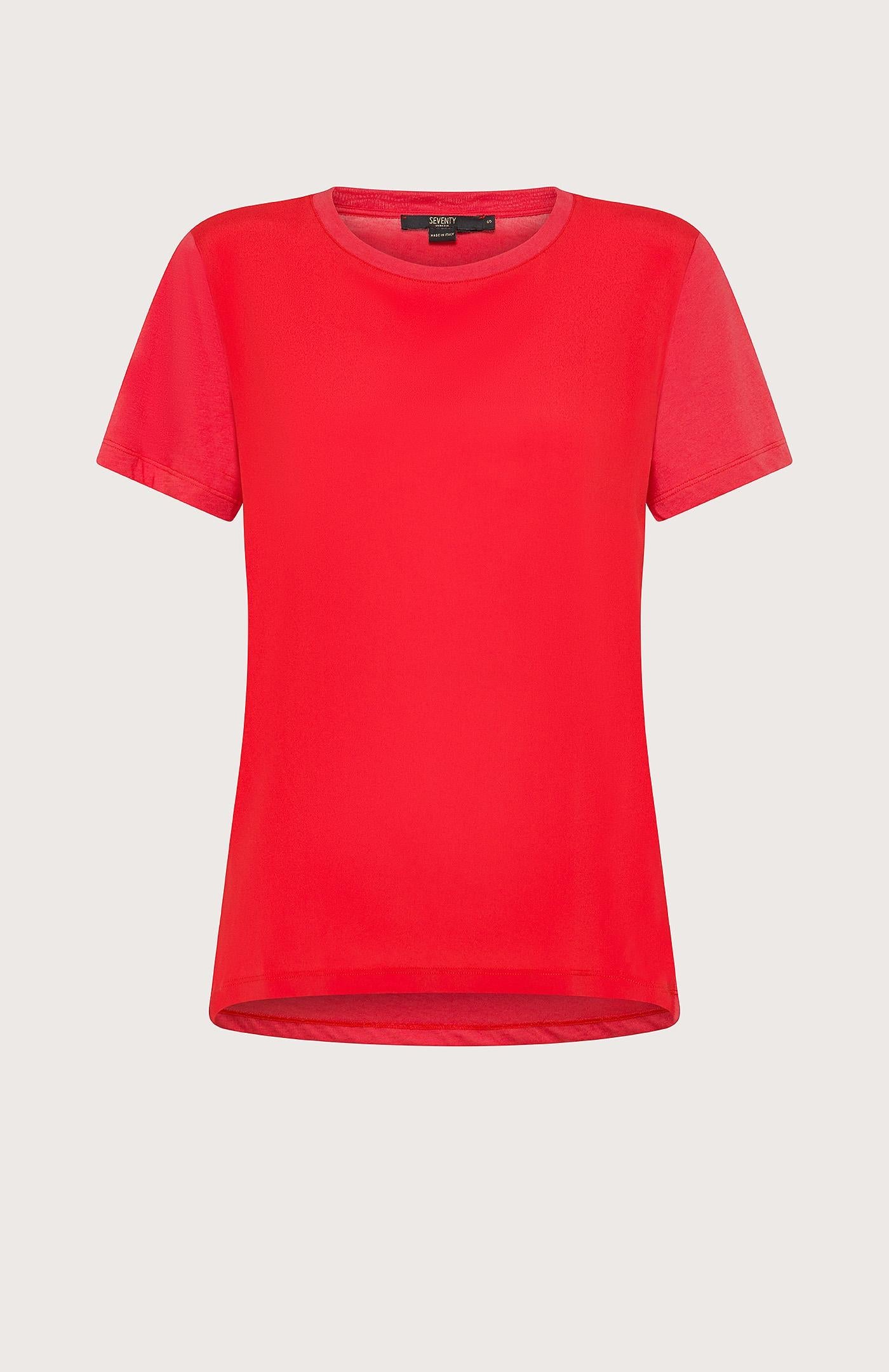 T-shirt donna in doppio tessuto