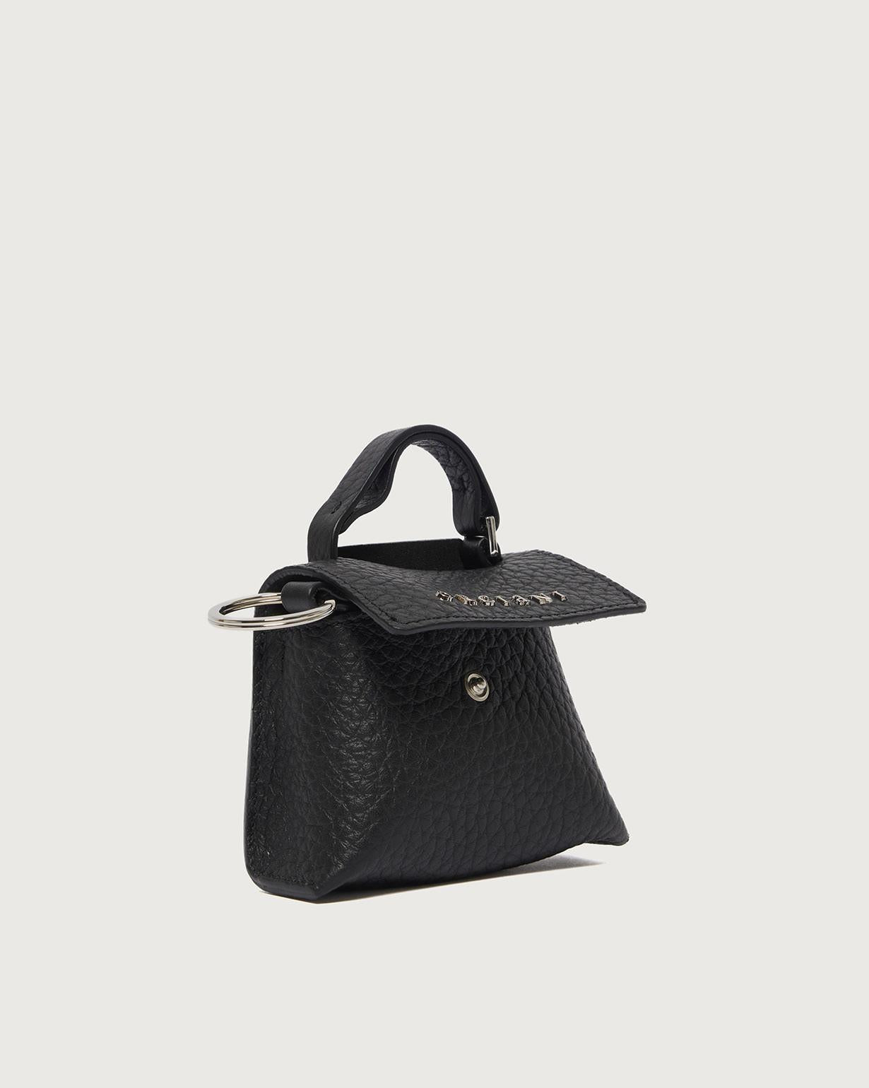 Charm Mini Sveva Soft in pelle<BR/> CHA023SOF NERO ORCIANI 