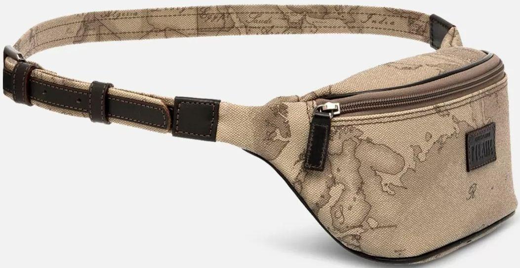 Synthetic material and leather bum bag