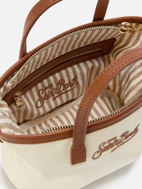 Borsa City mini in nylon bianca<BR/> CB0005 01818L MC2 SAINT BARTH 