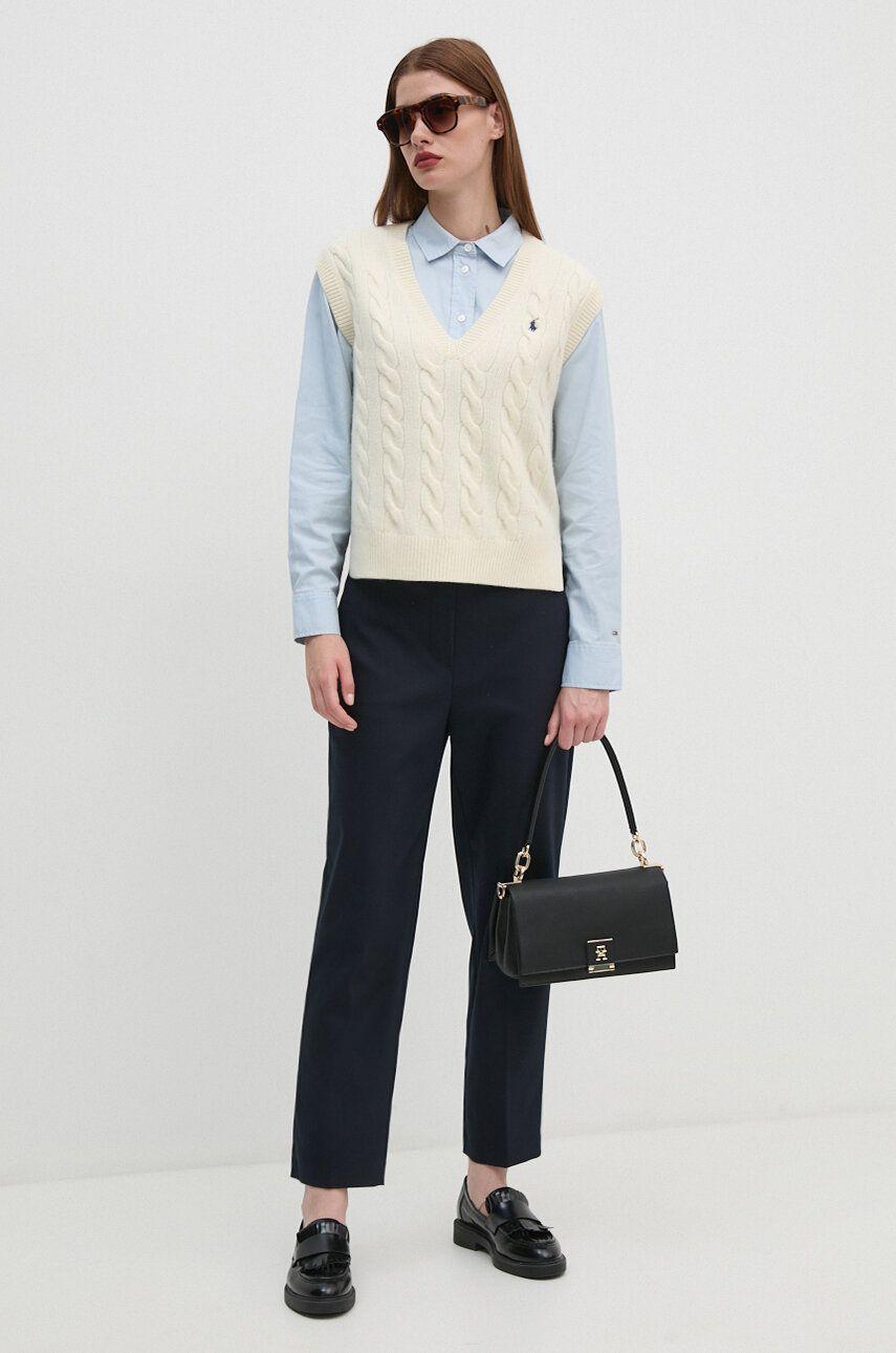 Gilet in misto lana a trecce 211949994 002 RALPH LAUREN 
