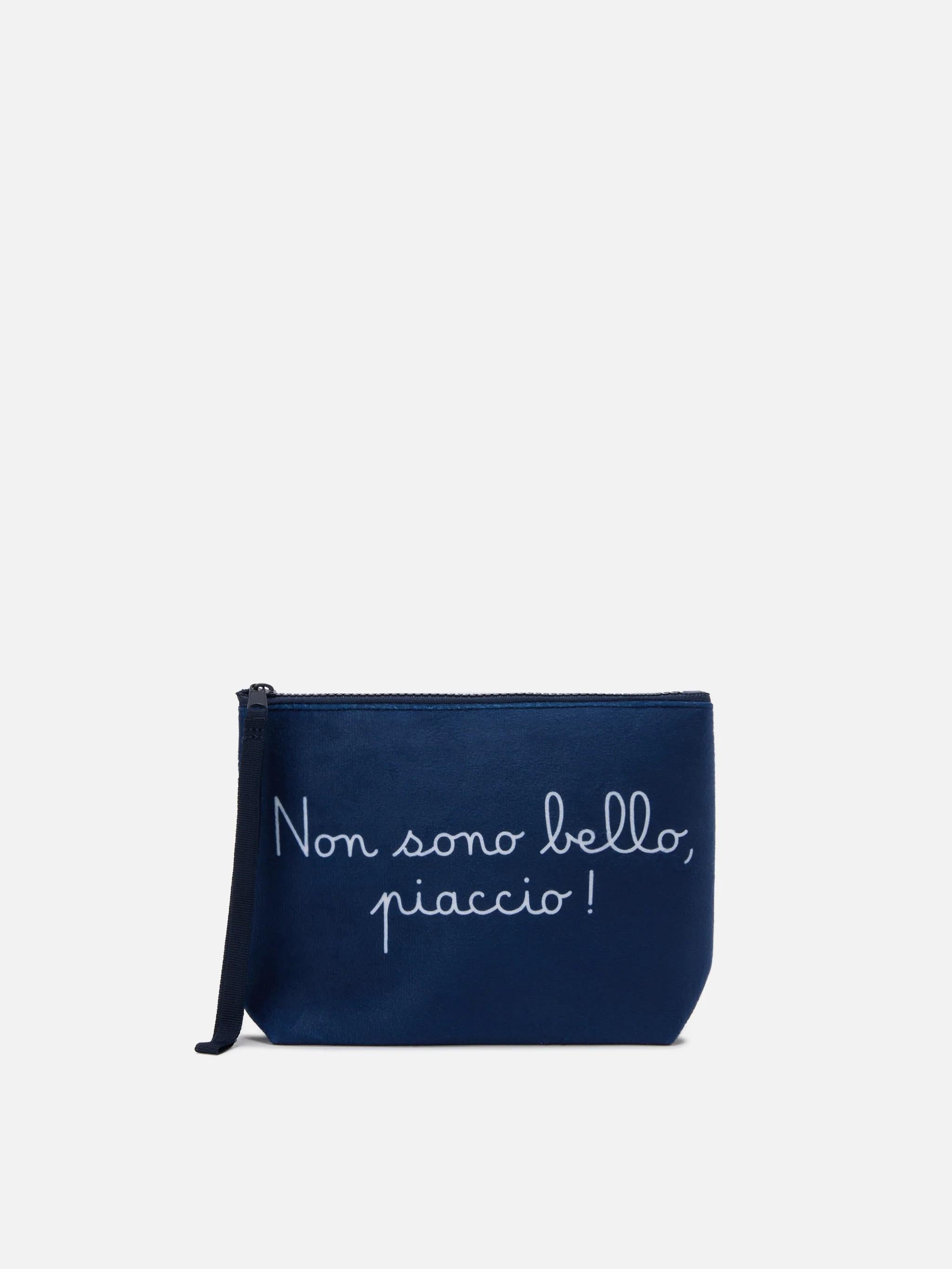Pochette in lana Aline con stampa Non sono bello, piaccio! | VACANZE DI NATALE ALI0002 02828I MC2 SAINT BARTH 