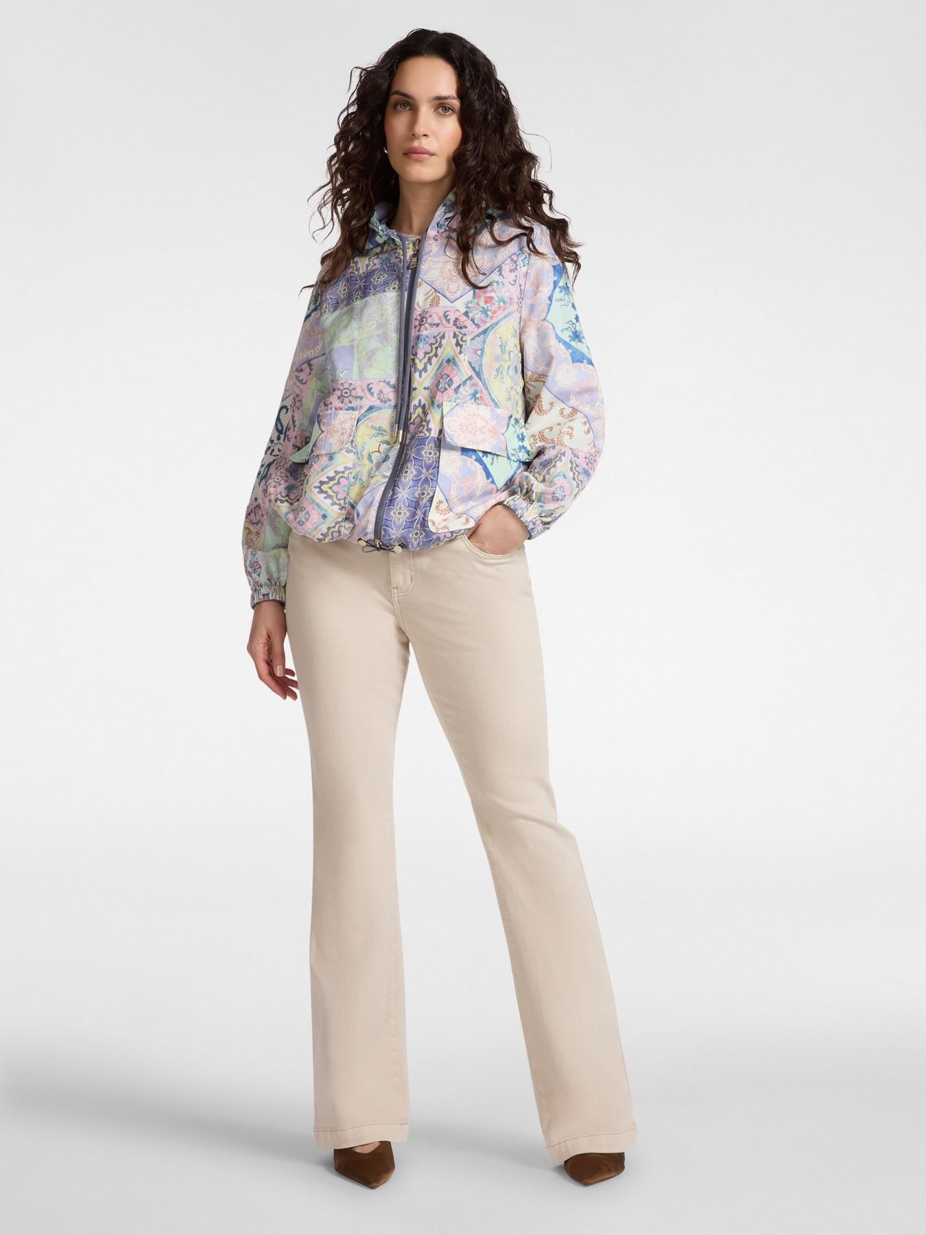 Parka reversibile stampato con cappuccio<BR/> F048P000193N 23 ELENA MIRO 