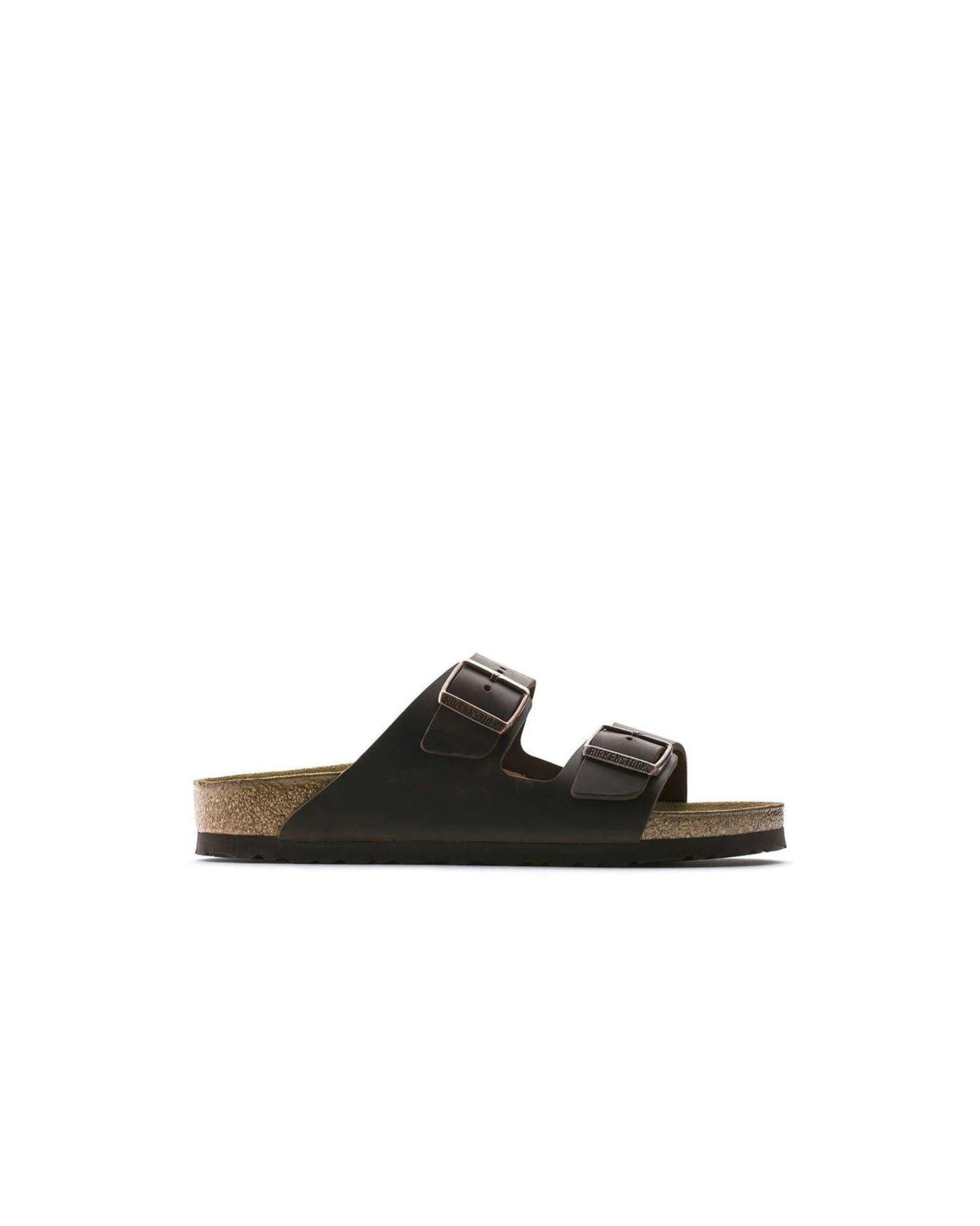 Ciabatta Arizona unisex in pelle oleata 052533ARIZONA HABANA BIRKENSTOCK 