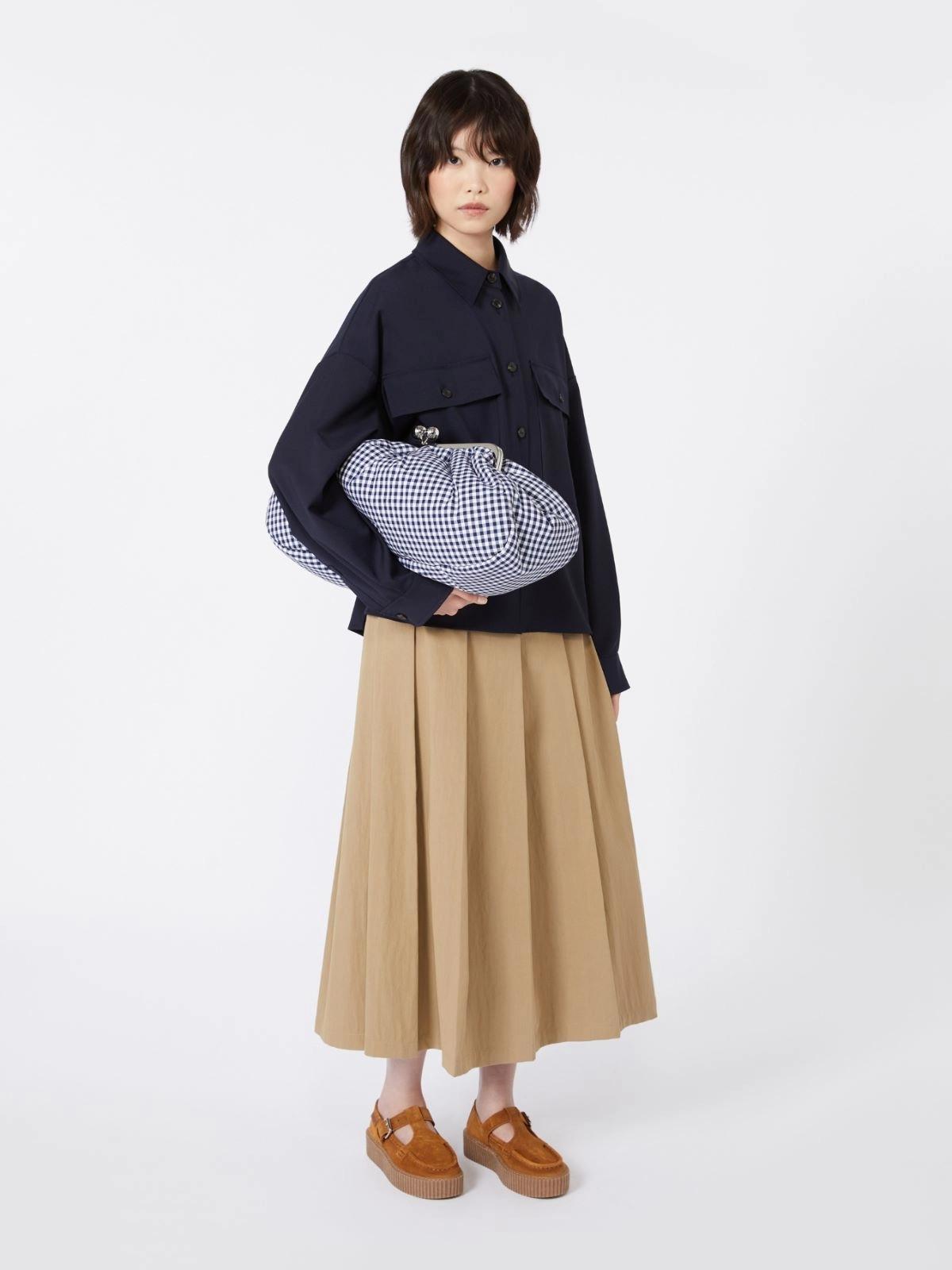 WKABETA<BR/>Pasticcino Bag large in cotone Vichy WKABETA 008 WEEKEND 
