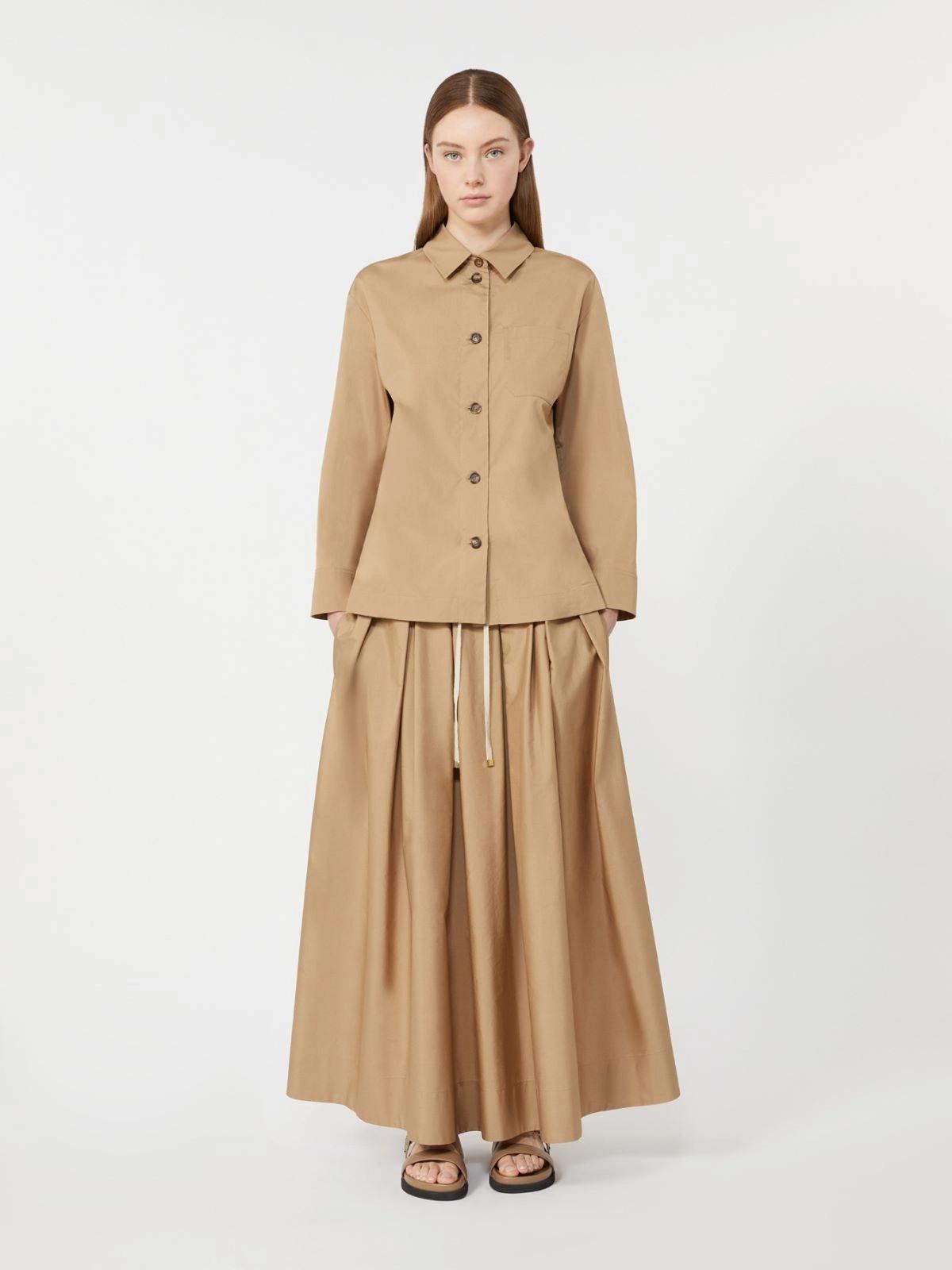 Gonna in popeline di cotone - Deserto<BR/> SMMPINETA 022 S MAX MARA 2 