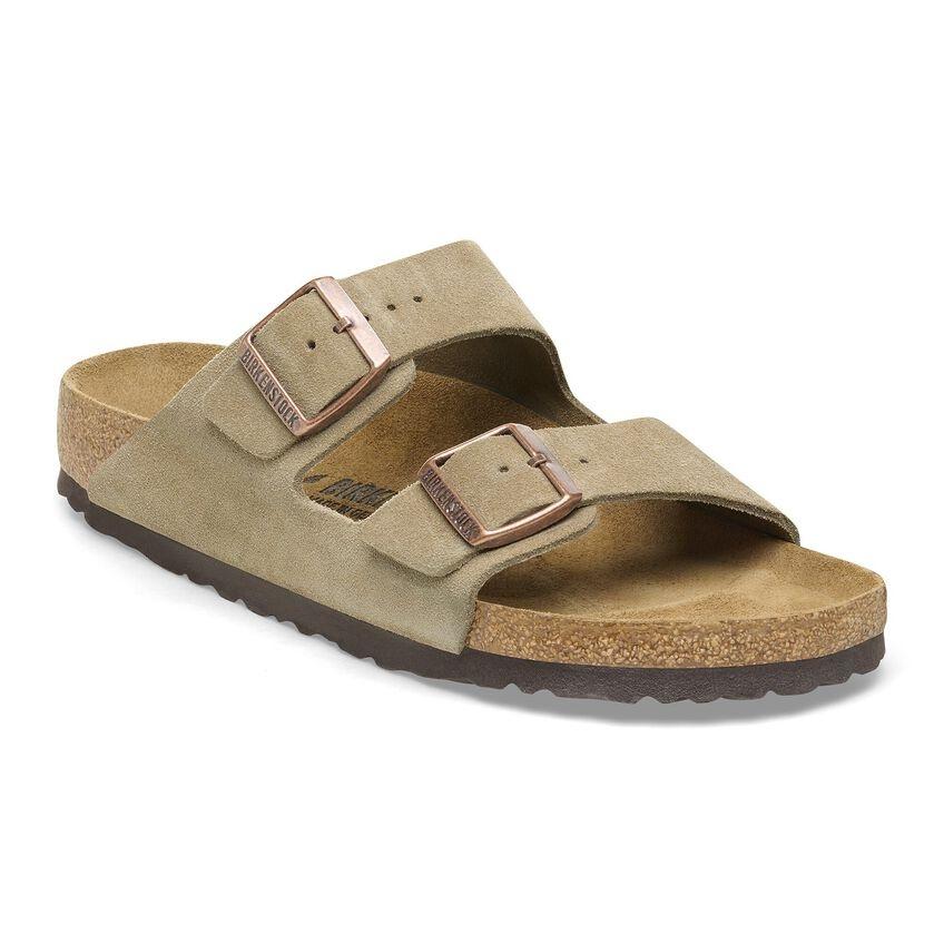 Ciabatta Ariizona in pelle scamosciata unisex 051463ARIZONA TAUPE BIRKENSTOCK 