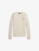 Maglia in misto lana cashmere a trecce
