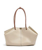 Kamy Borsa a spalla pelle a grana fine sandshell/cognac