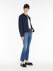 Jeans donna cropped in denim stretch