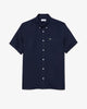 Camicia di lino a maniche corte