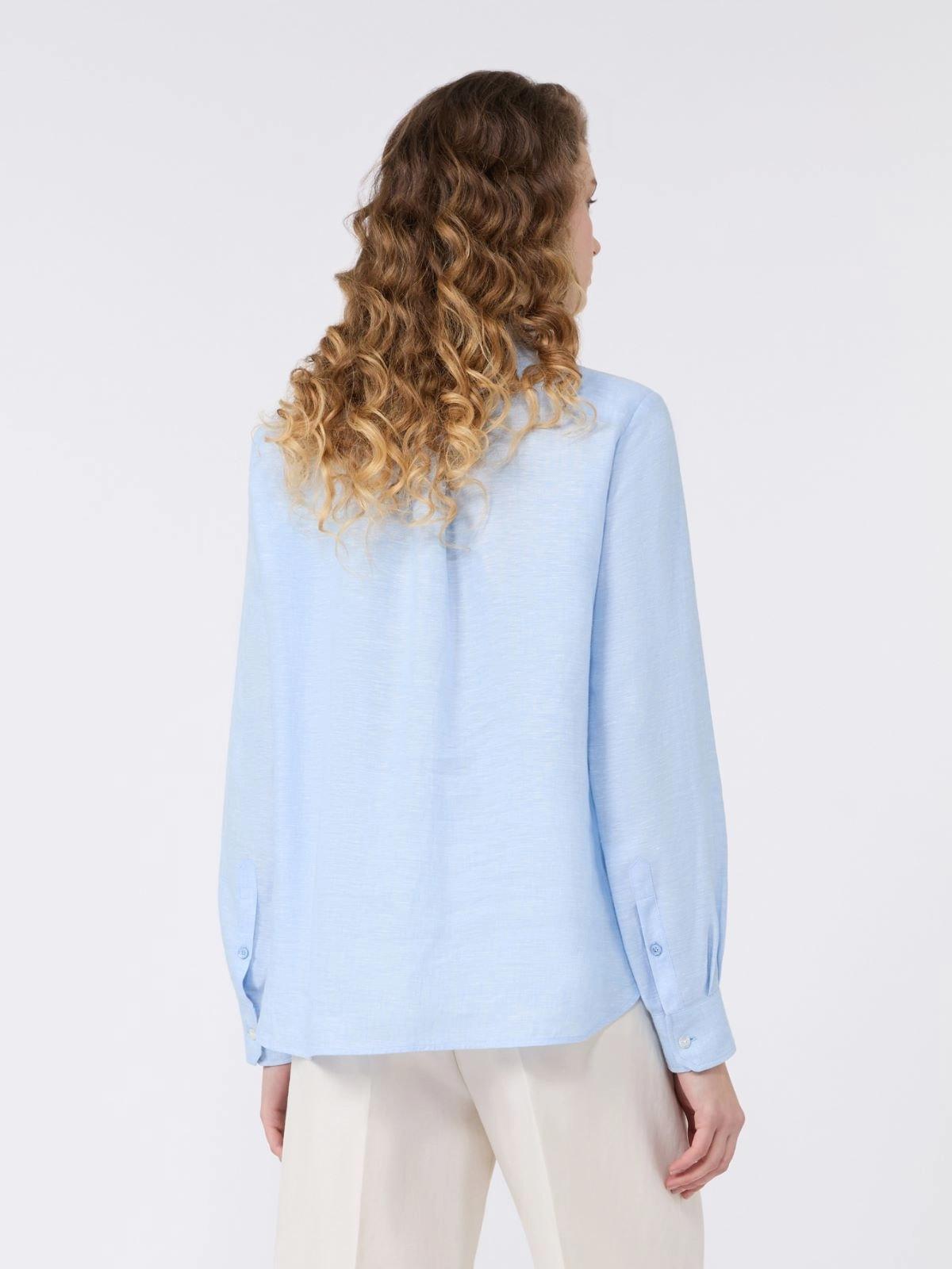 Camicia in tela di lino - CIELO<BR/> WKDWERNER 020 WEEKEND 