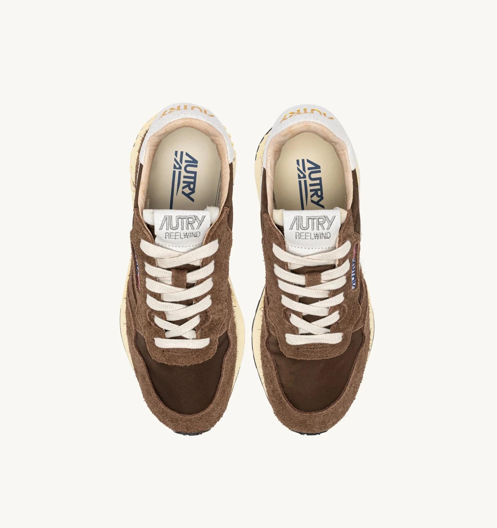 SNEAKERS REELWIND LOW IN NYLON E SUEDE BIANCO E TUNDRA WWLM NC39 AUTRY ACTION SHOES 