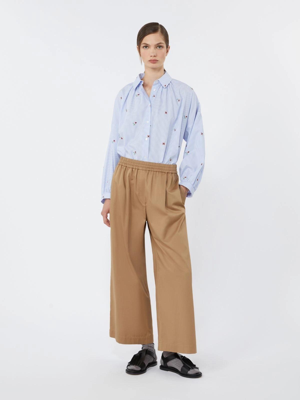 WKDBUTTERFLY<BR/>Camicia in popeline con ricami - Azzurro<BR/> WKDBUTTERFLY 002 WEEKEND 