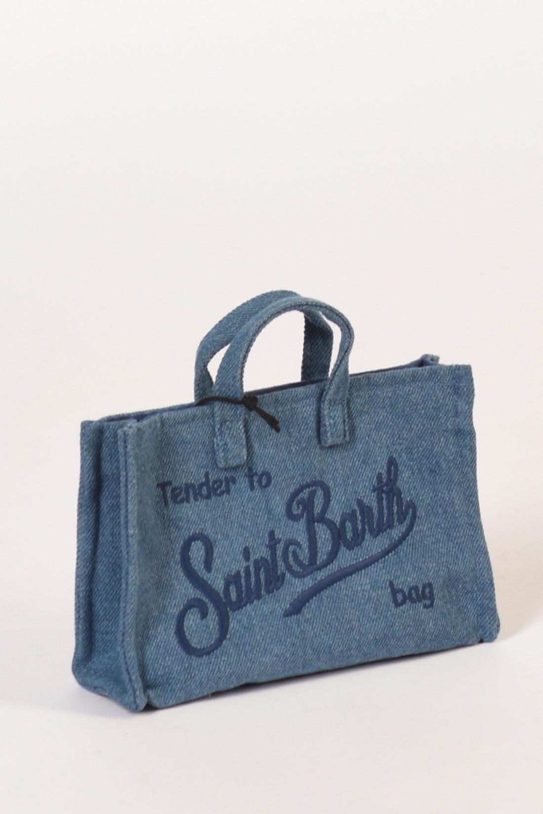 Mini borsa porta telefono Phone Bag denim PHONE009 01350I MC2 SAINT BARTH 