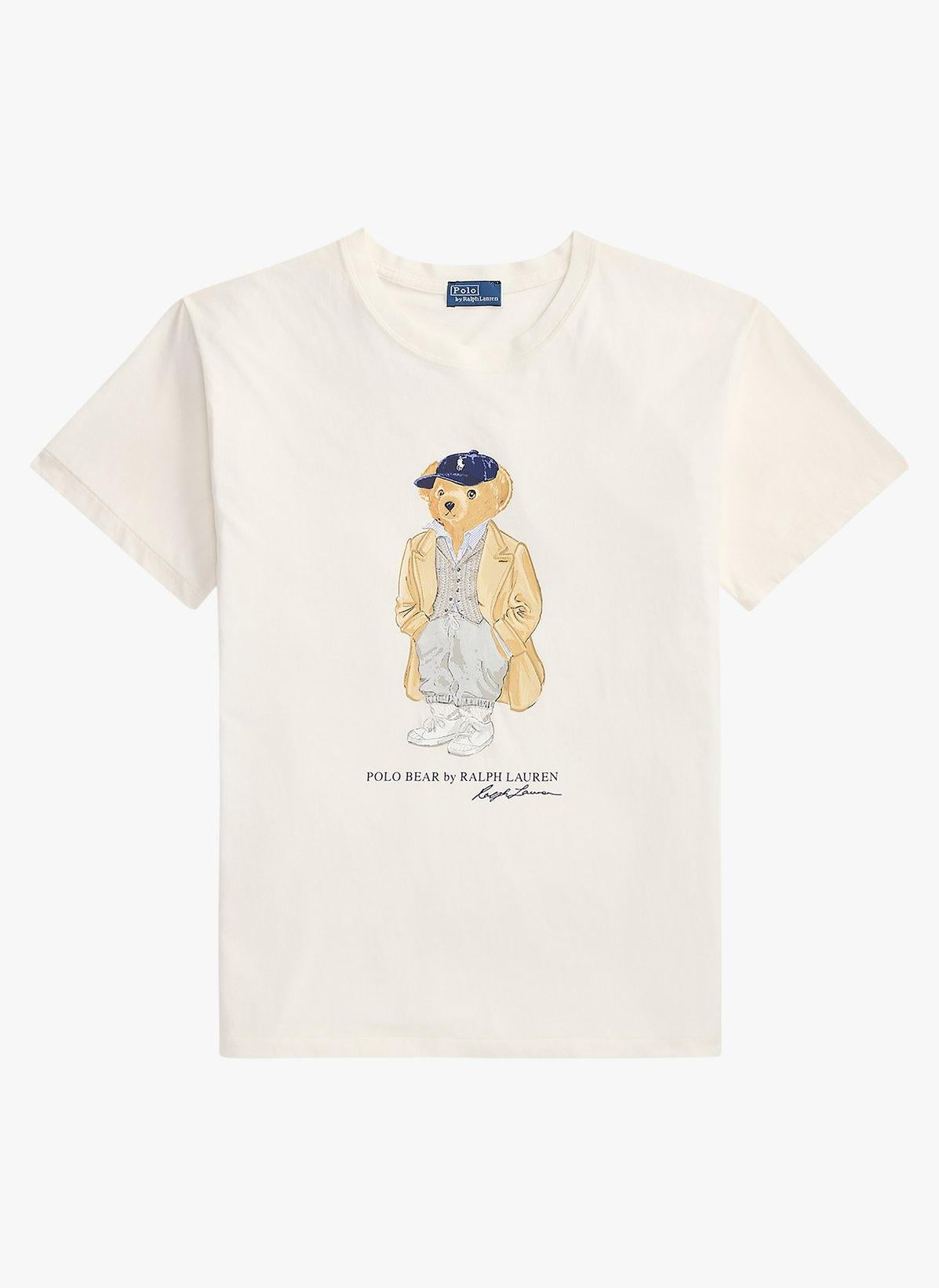 T-shirt in puro cotone con stampa bear 211971752 001 RALPH LAUREN 