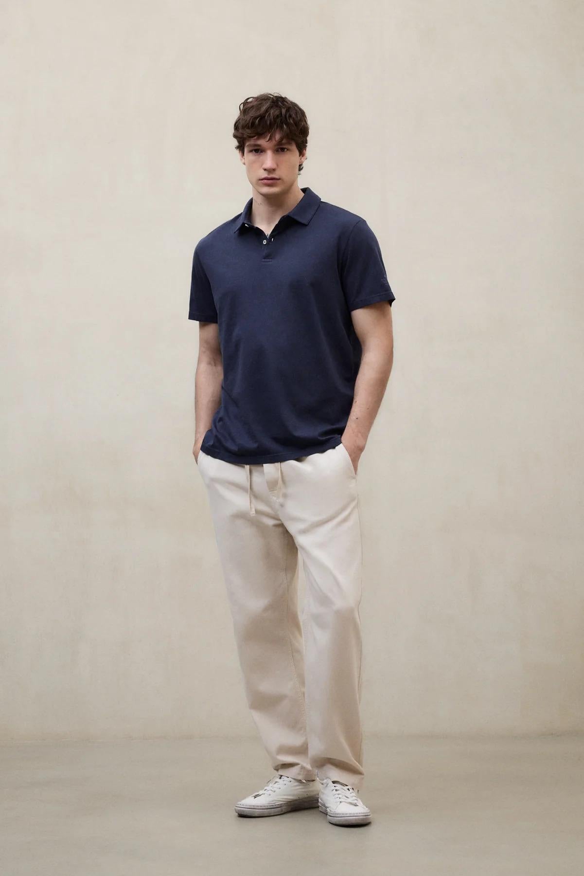 Polo Theo Blu Navy<BR/><BR/> THEO 161 ECOALF 