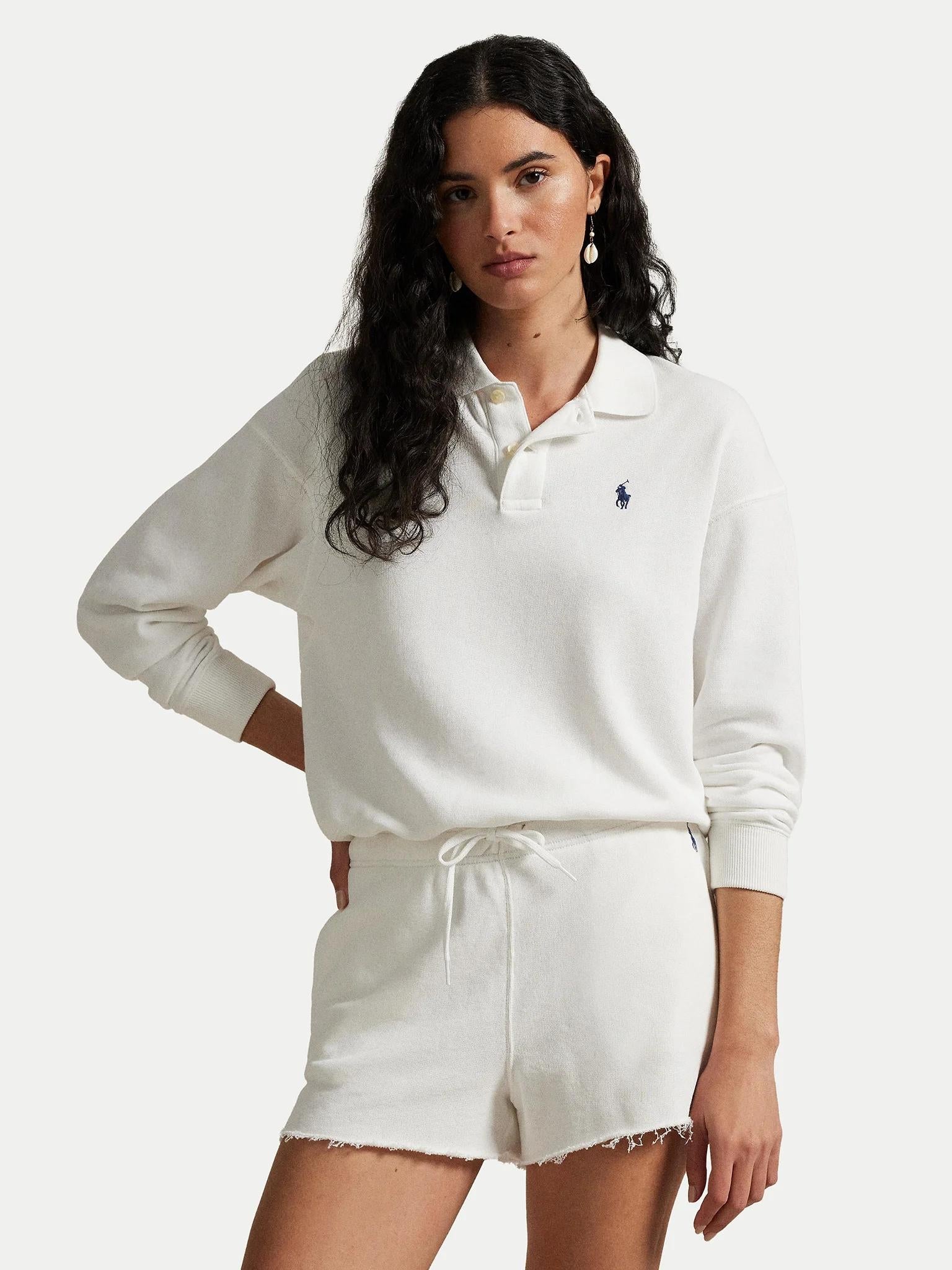 Polo donna in felpa leggera 211965097 002 RALPH LAUREN 
