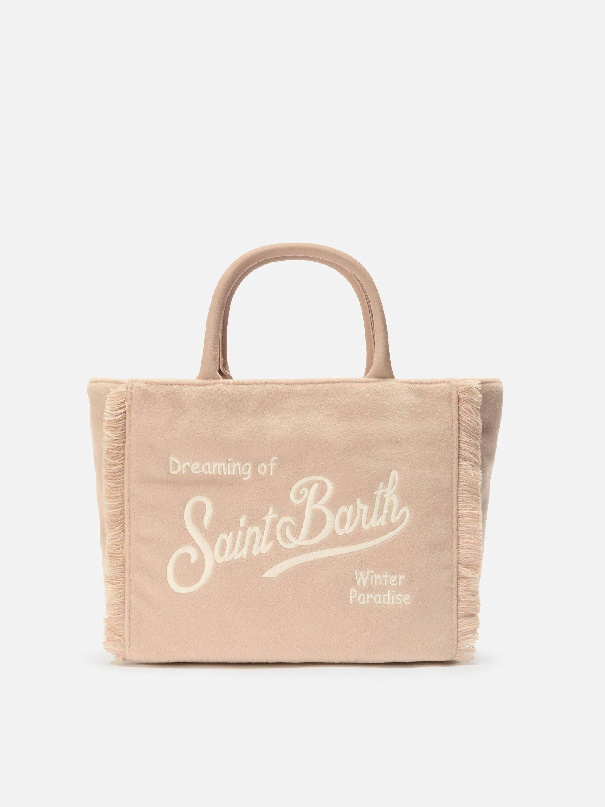 Borsa Colette Felt in misto lana beige COL0037 00296I MC2 SAINT BARTH 