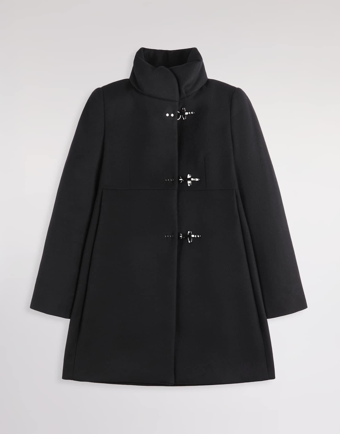 Romantic Coat in Panno di Lana<BR/> NAW5051Y050SGL B999 FAY 