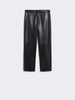 Pantalone slim in tessuto spalmato