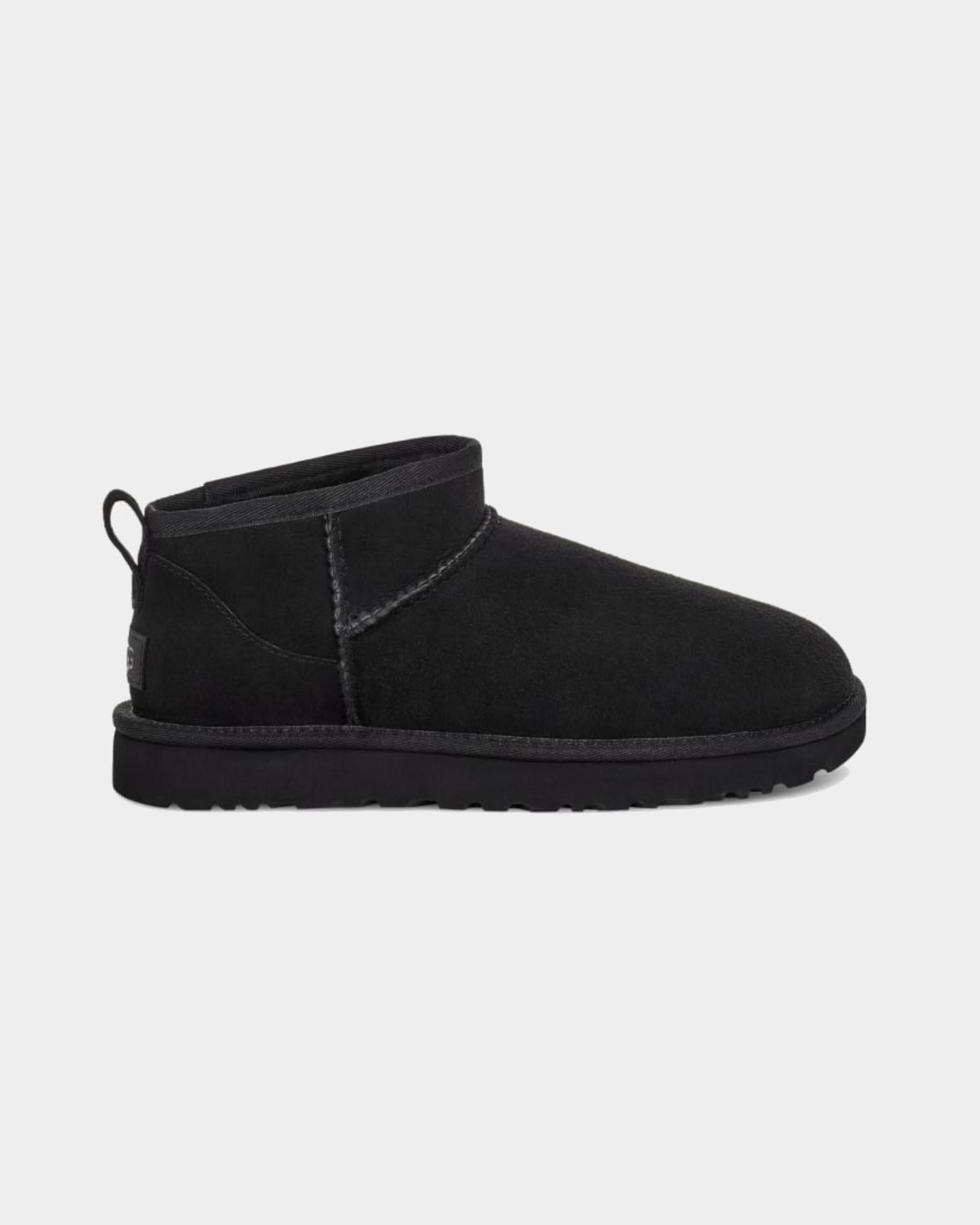 Scarpa donna Classic utra mini in pelle scamosciata 1116109 BLK UGG 