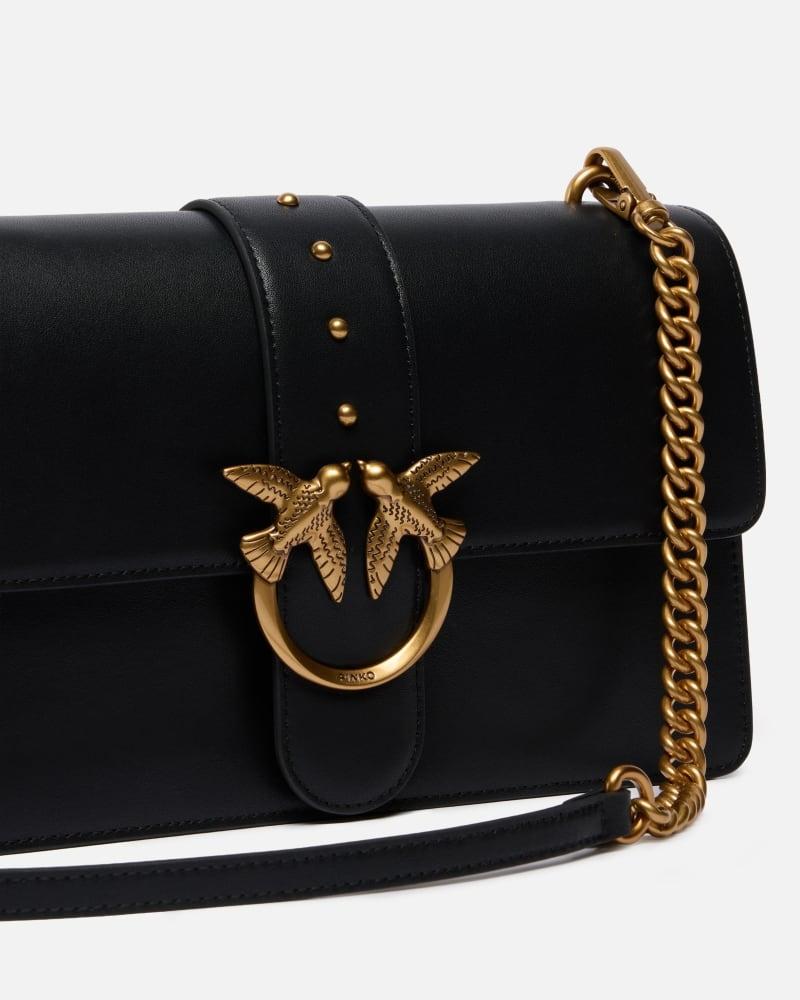 Borsa a mano media Love Bag One in pelle<BR/><BR/> 105857A0F1 Z99Q PINKO 