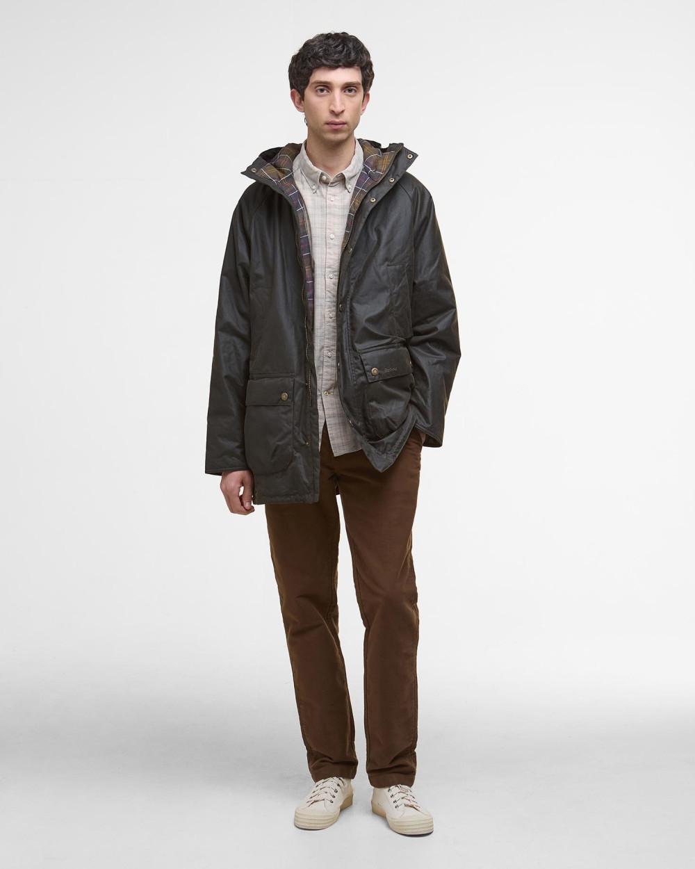 Parka in cotone cerato Bedale MWX2494 OL71 BARBOUR 