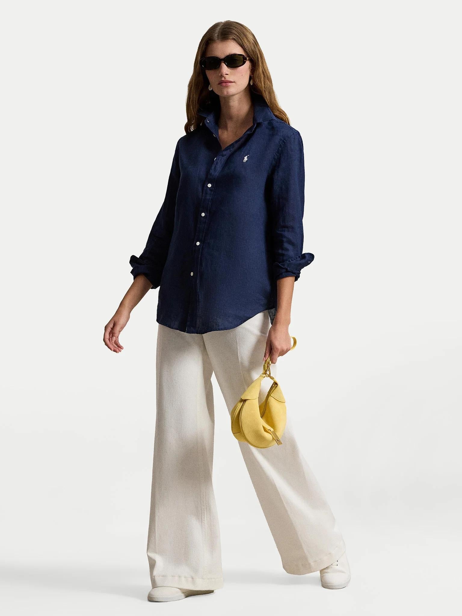 Camicia donna Polo Ralph Lauren realizzata in lino 211970730 519 RALPH LAUREN 
