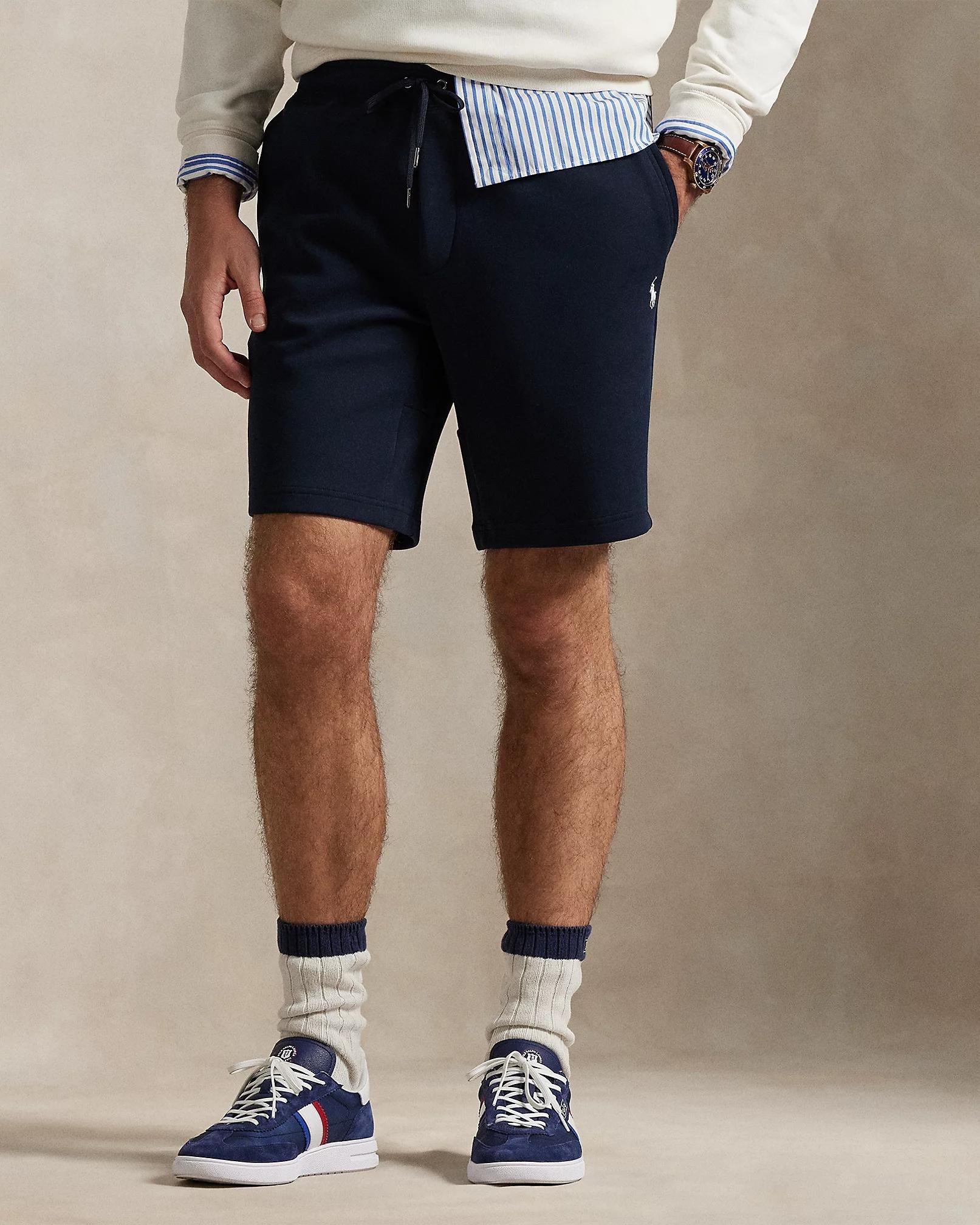 Short  in misto cotone a maglia doppia <BR/> 710881520 002 RALPH LAUREN 