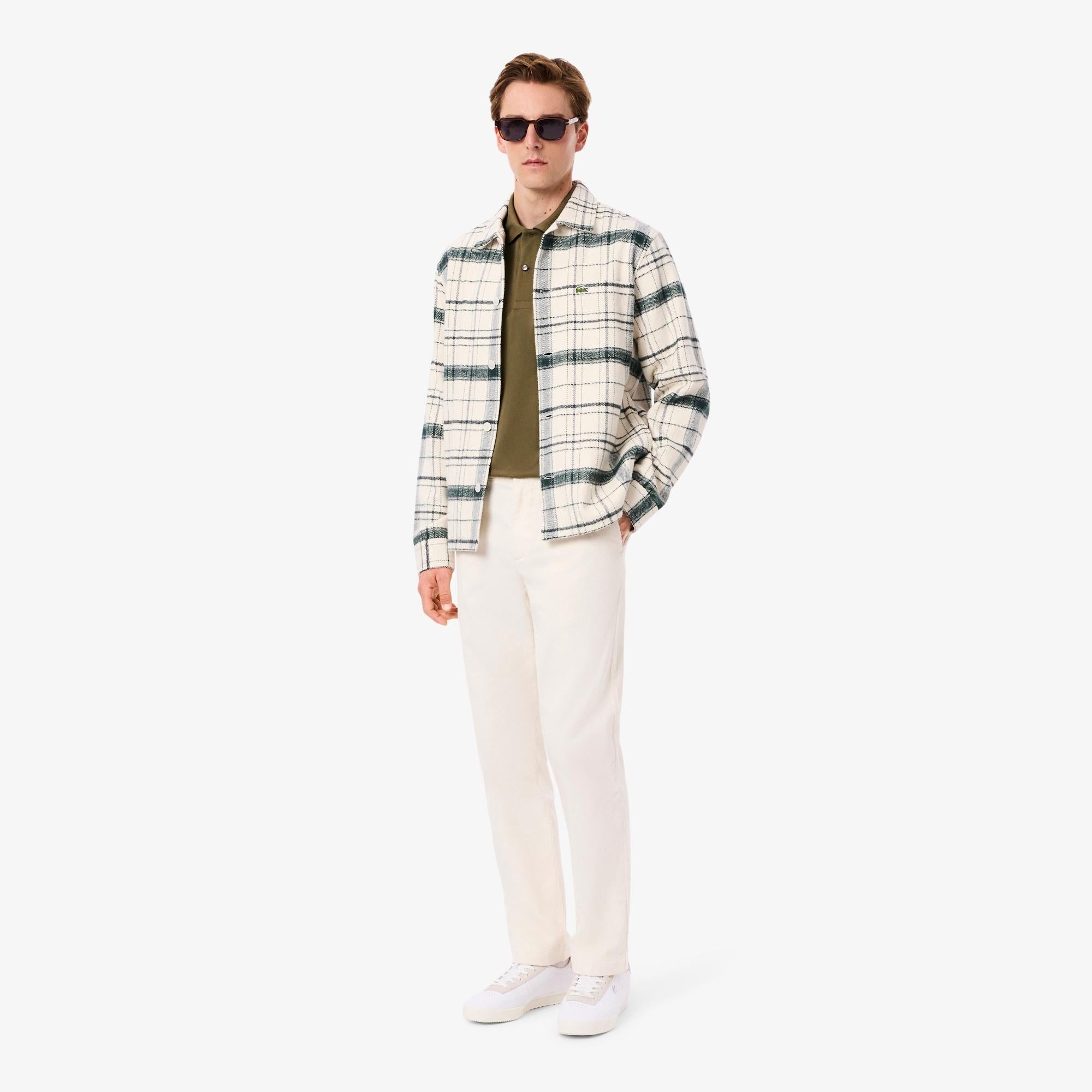 Polo in cotone a manica lunga L1312 E9F LACOSTE 