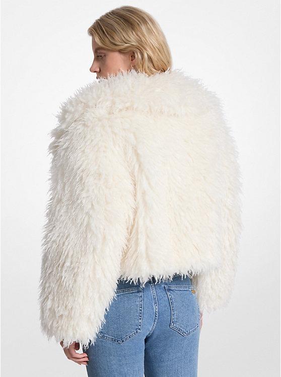Giacca cropped in pelliccia sintetica<BR/> MF520J3JSP 110 MICHAEL KORS 