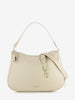 Handbag grained leather sandshell