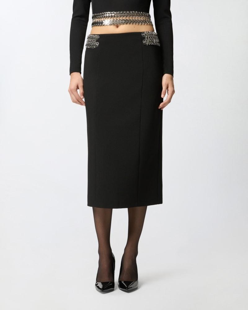 chela Gonna midi con decorazioni in metallo 105954A2YH Z99 PINKO 