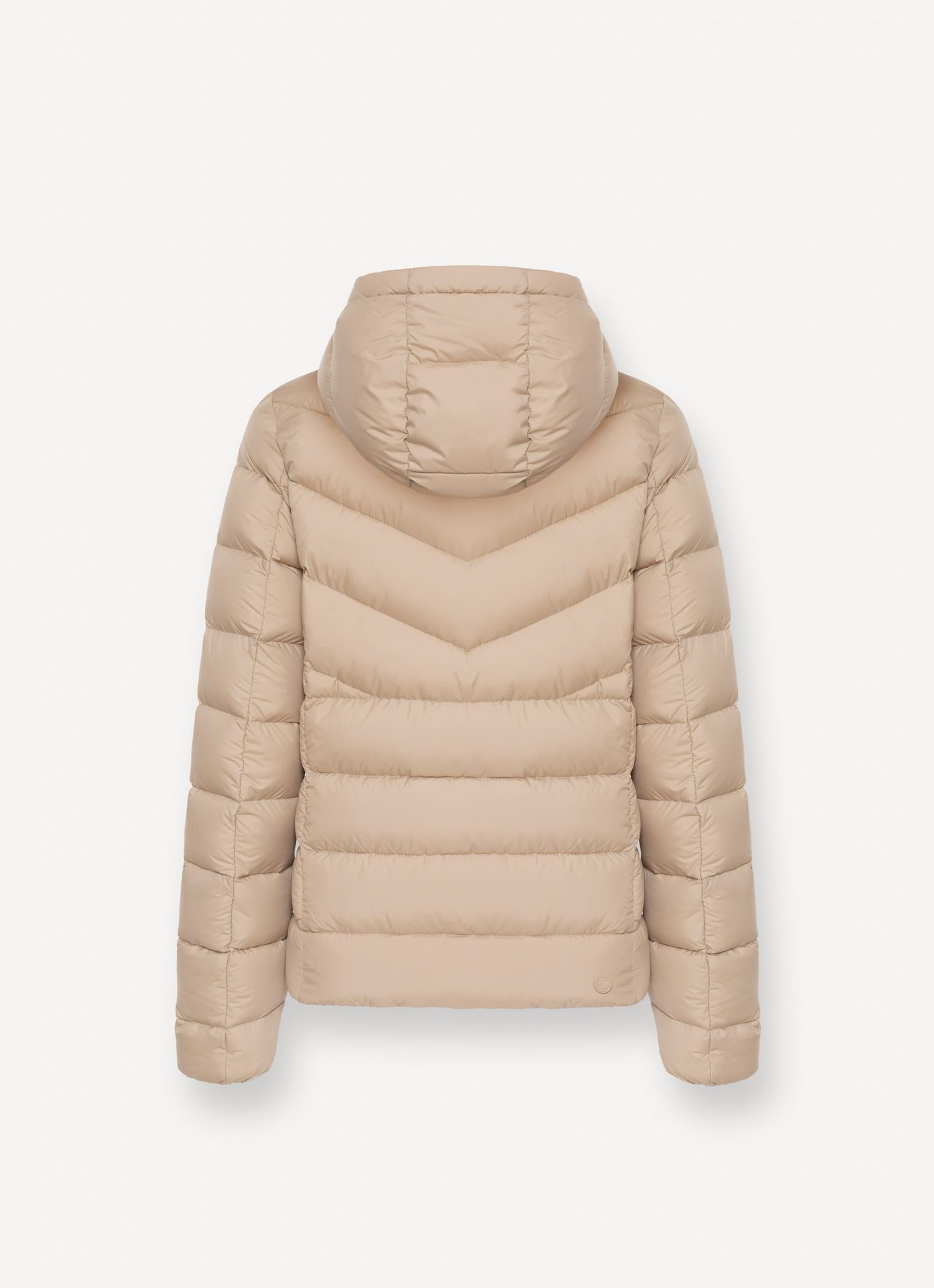 Women's padded down jacket with hood