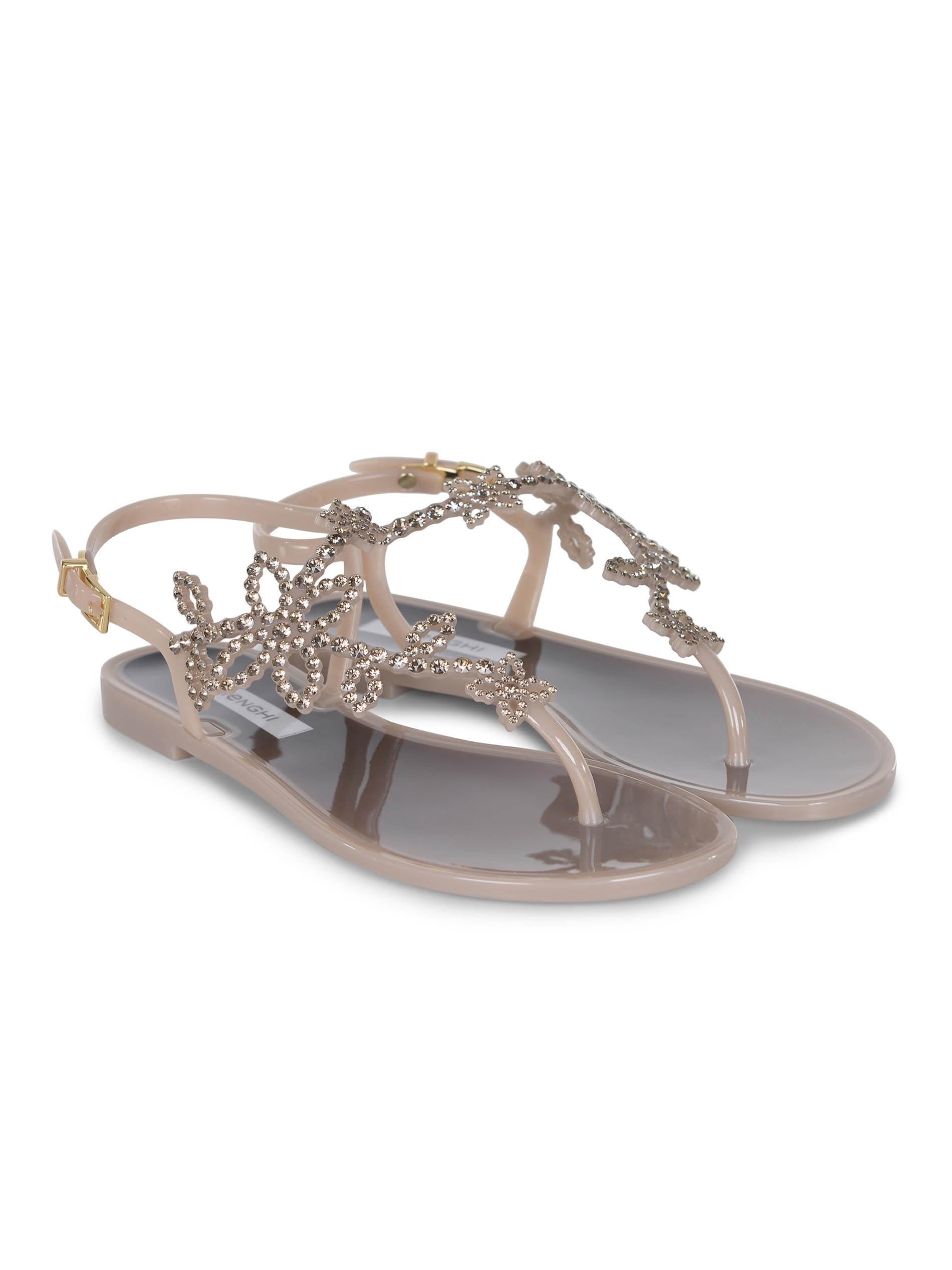 Sandalo donna in gomma con strass 110/SW CUMINOGEL MENGHI 