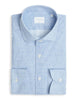 Camicia Collo francese piccolo Fantasia Armaturato Celeste