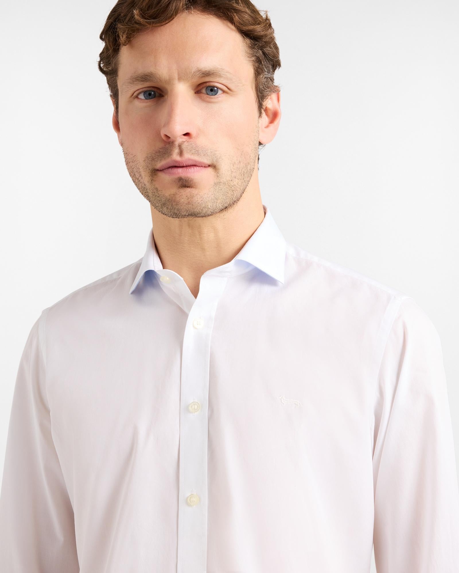 Camicia Uomo in Popeline Stretch CNQ011012523I 100* HARMONT & BLAINE 