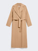 Cappotto a vestaglia in drap di lana