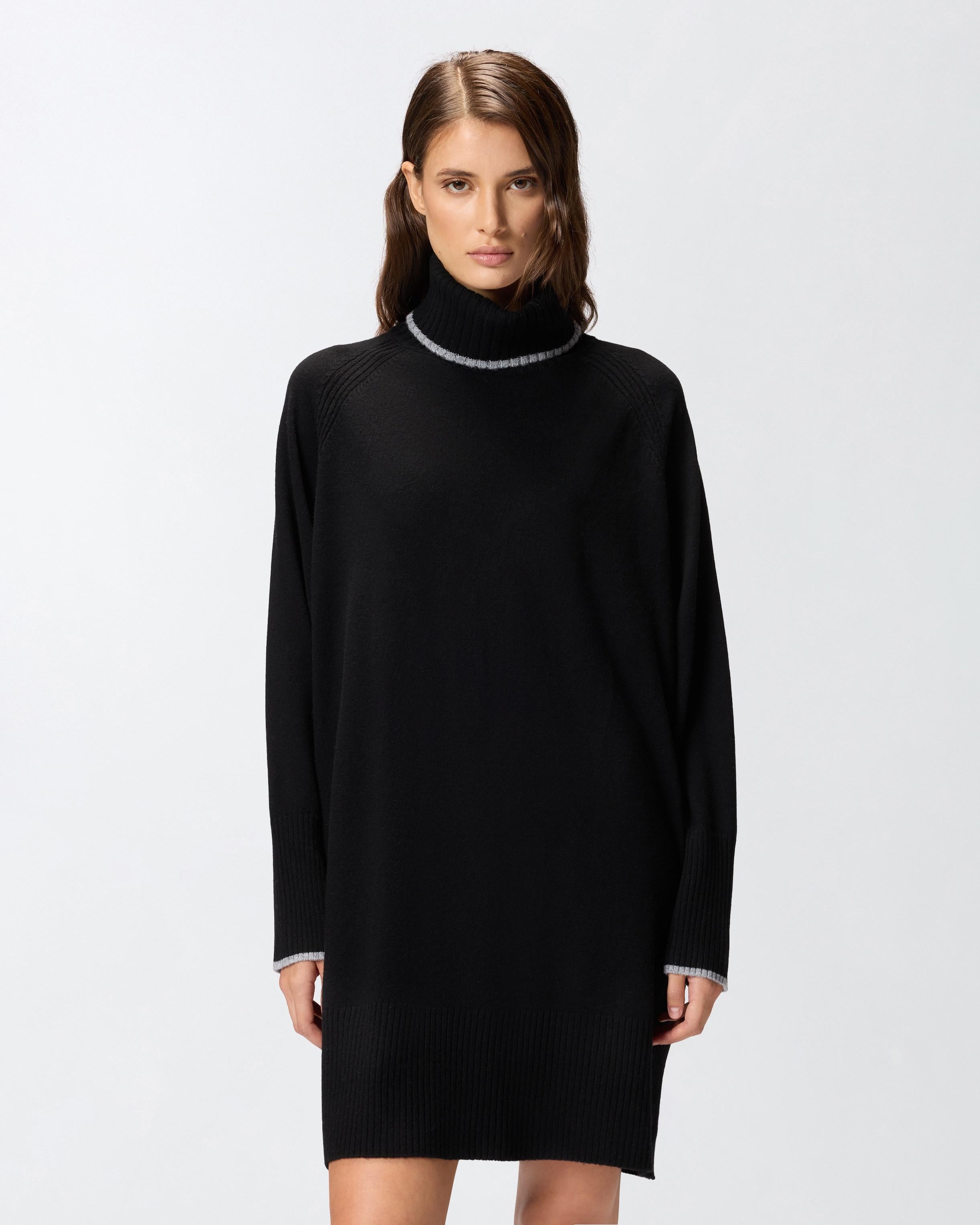 fogo<BR/>Abito corto in maglia a collo alto<BR/><BR/> 105449A2Q9 Z99 PINKO 