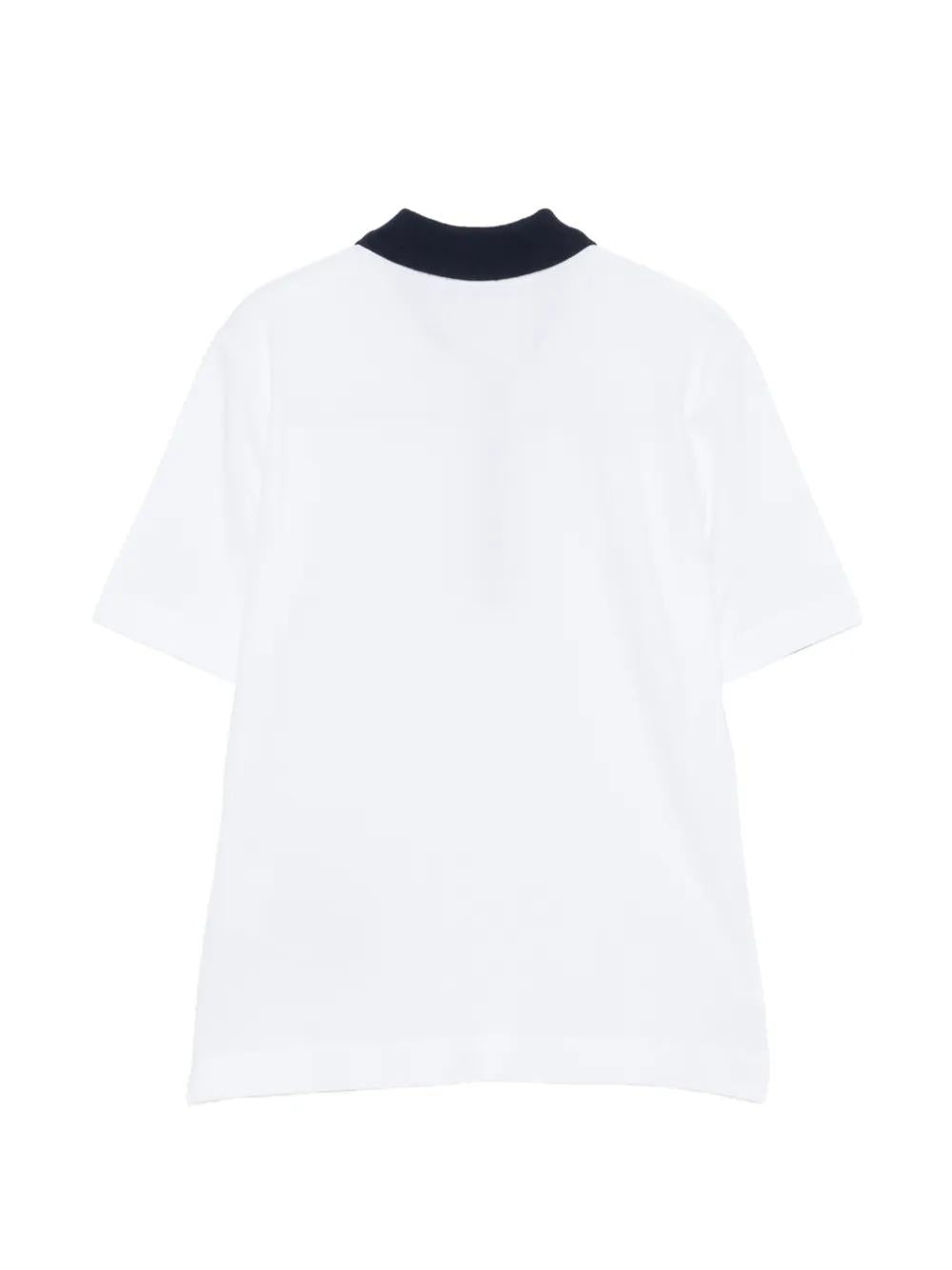 polo con colletto a contrasto NPWB252650STDW B001 FAY 
