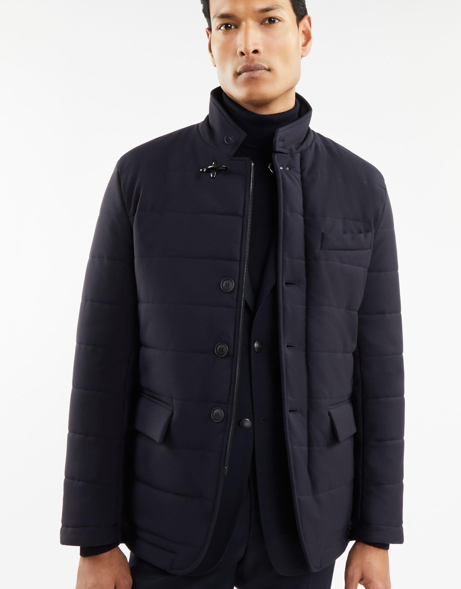 Giaccone uomo in nylon imbottito ovatta NAM4449060JWL ZU807 FAY 