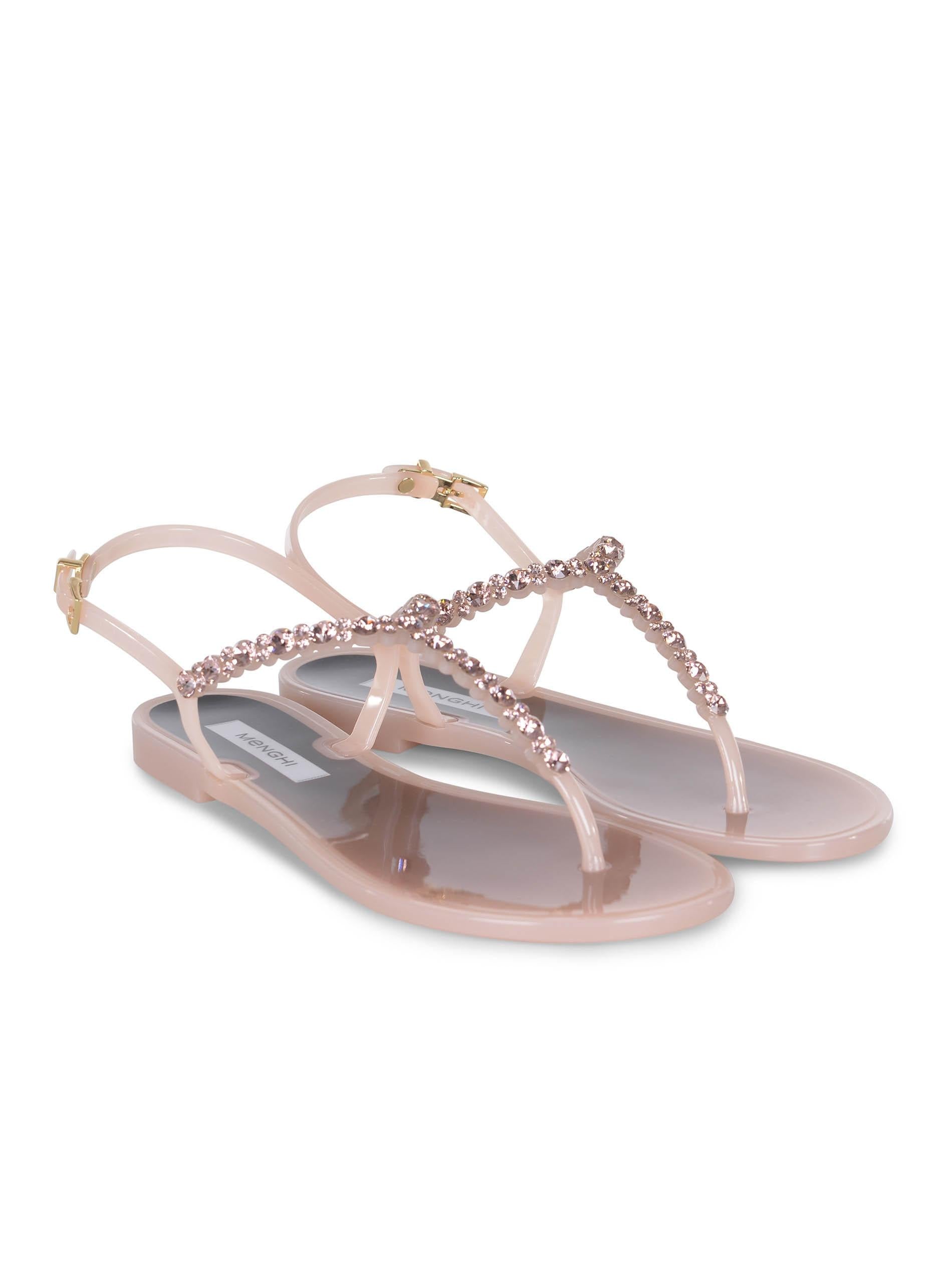 Sandalo donna in gomma con strass 102/SW CIPRIAGEL MENGHI 