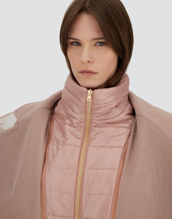 CAPPOTTO IN VELOUR WOOL CLOTH E NYLON ULTRALIGHT<BR/> CA000594D33477 4135 HERNO 